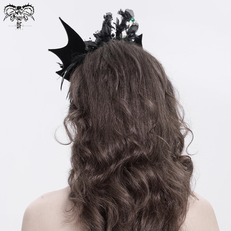 Gothic Devil's Wings Headdress