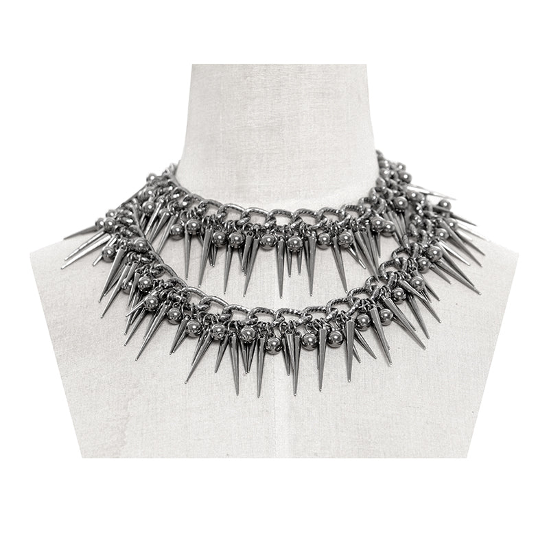 Punk Spike & Stud Metal Collar