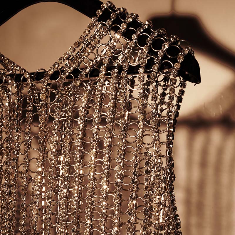 Blingcore Chainmail Halter Top