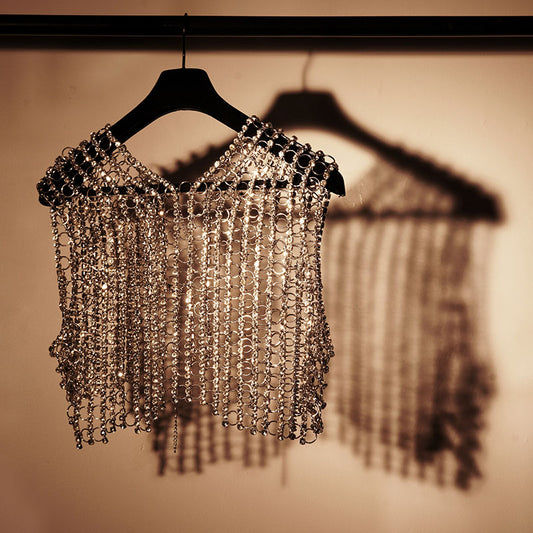 Blingcore Chainmail Halter Top