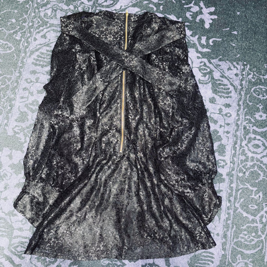 SWANKISS Black Laced Gothic Dress