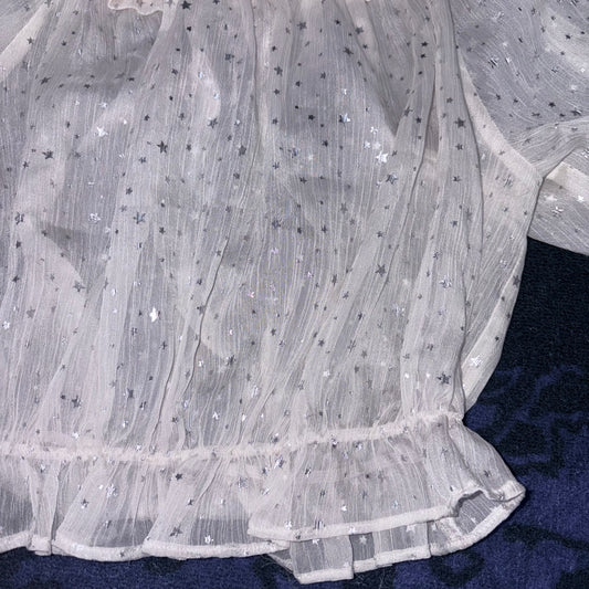 Lolita Off the Shoulder Chiffon Crop Top