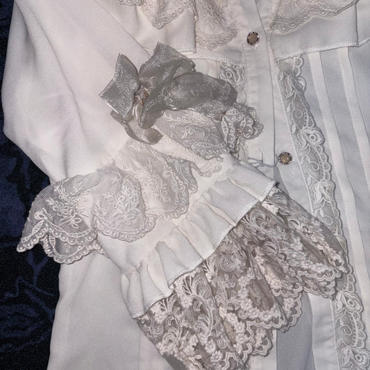 Lolita Ruffled Collar Long Sleeve Button Down Shirt