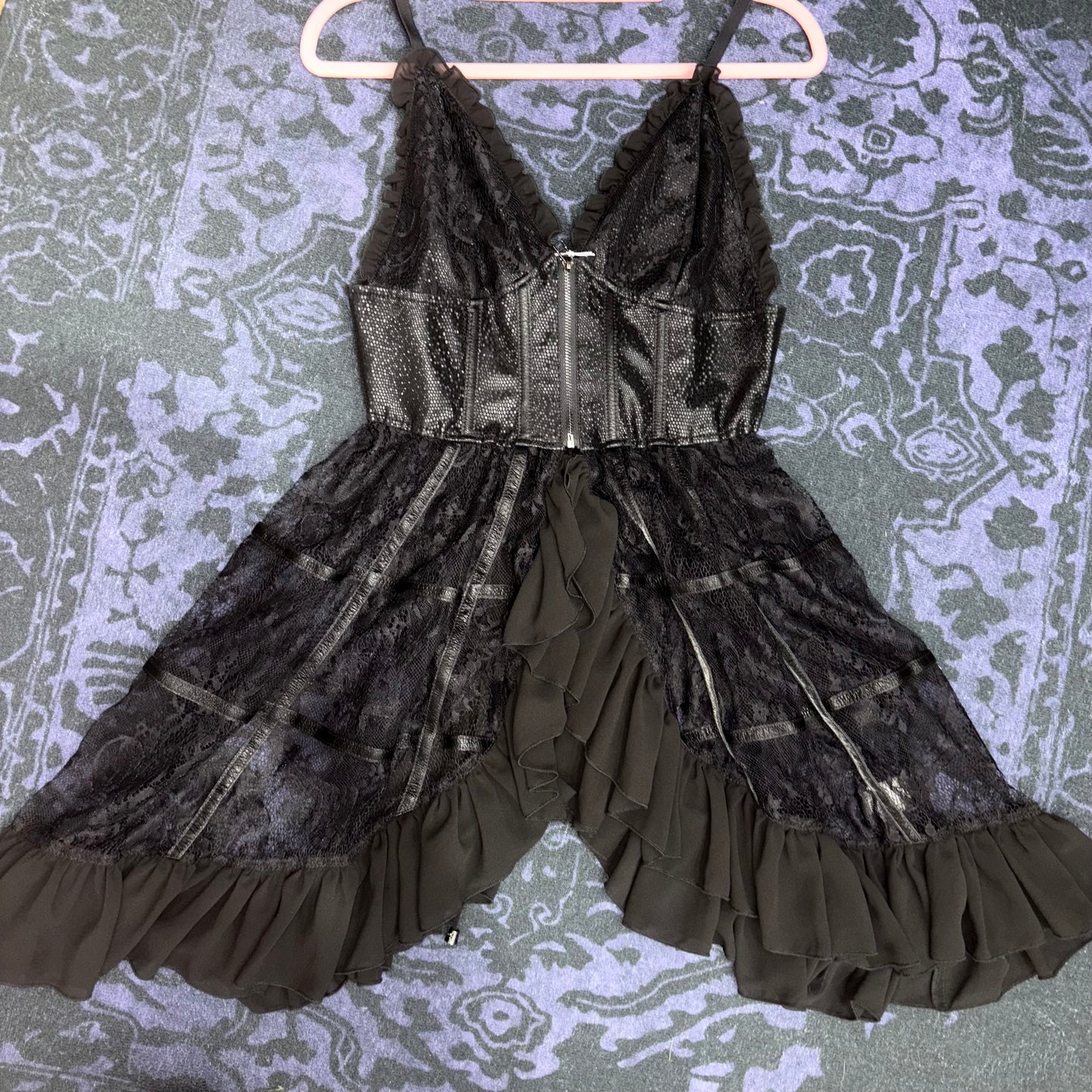 QUTIE FRASH Spider Web Lace Dress Top