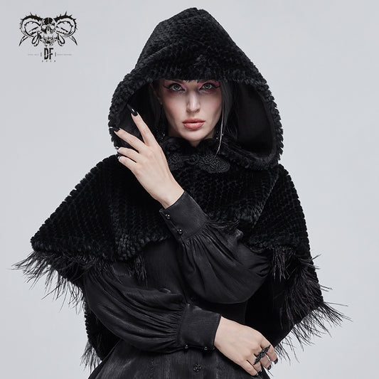 Gothic Short Hooded Cape