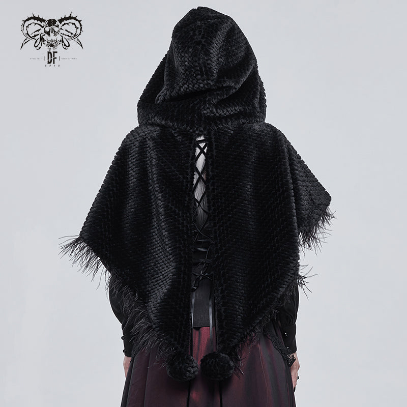 Gothic Short Hooded Cape