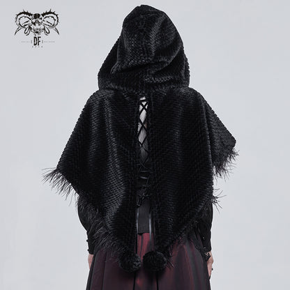 Gothic Short Hooded Cape