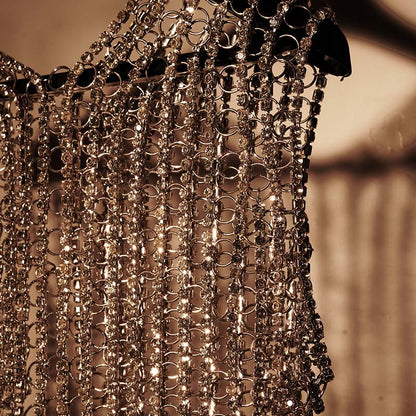 Blingcore Chainmail Halter Top