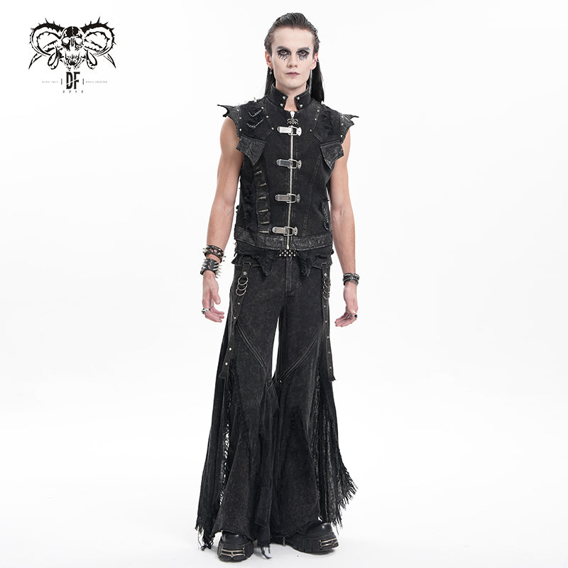 MEN'S PUNK DENIM VEST
