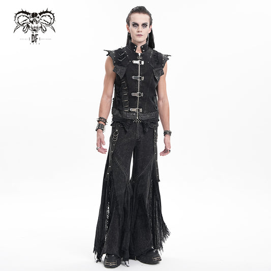 MEN'S PUNK DENIM VEST