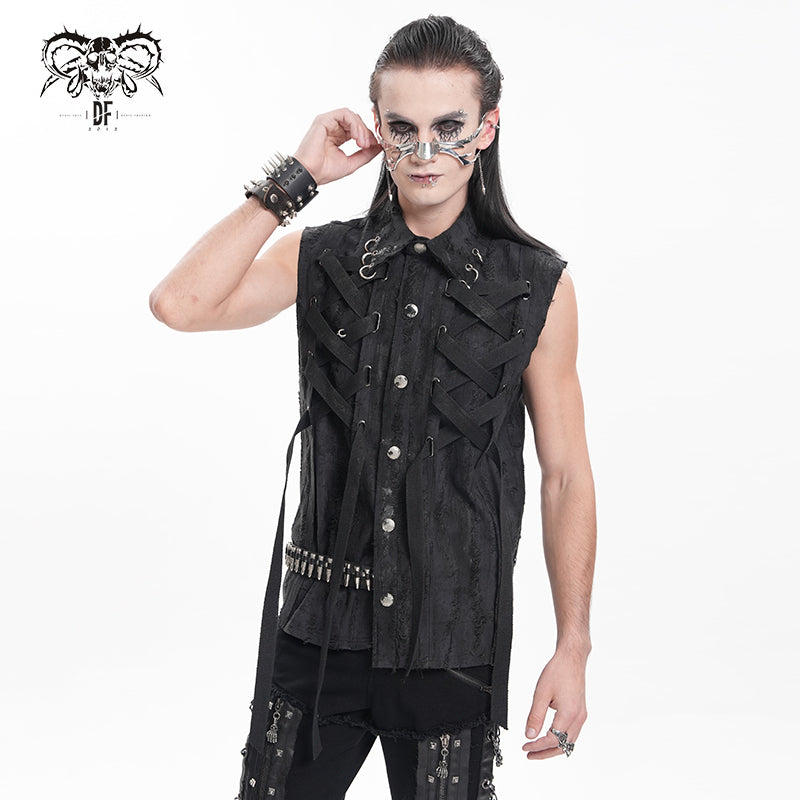 Men's Gothic Sleeveless Vest Shirt