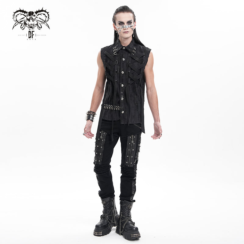 Men's Gothic Sleeveless Vest Shirt