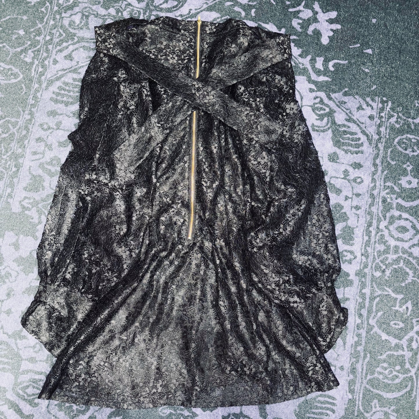 SWANKISS Black Laced Gothic Dress