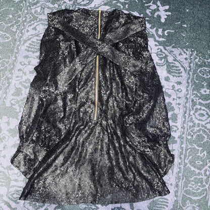 SWANKISS Black Laced Gothic Dress