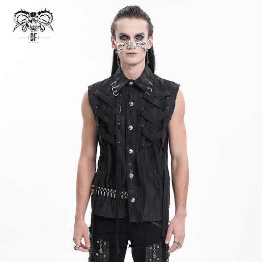Men's Gothic Sleeveless Vest Shirt