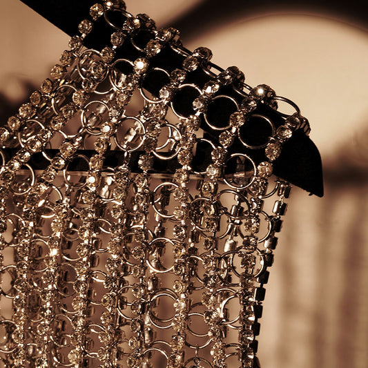 Blingcore Chainmail Halter Top