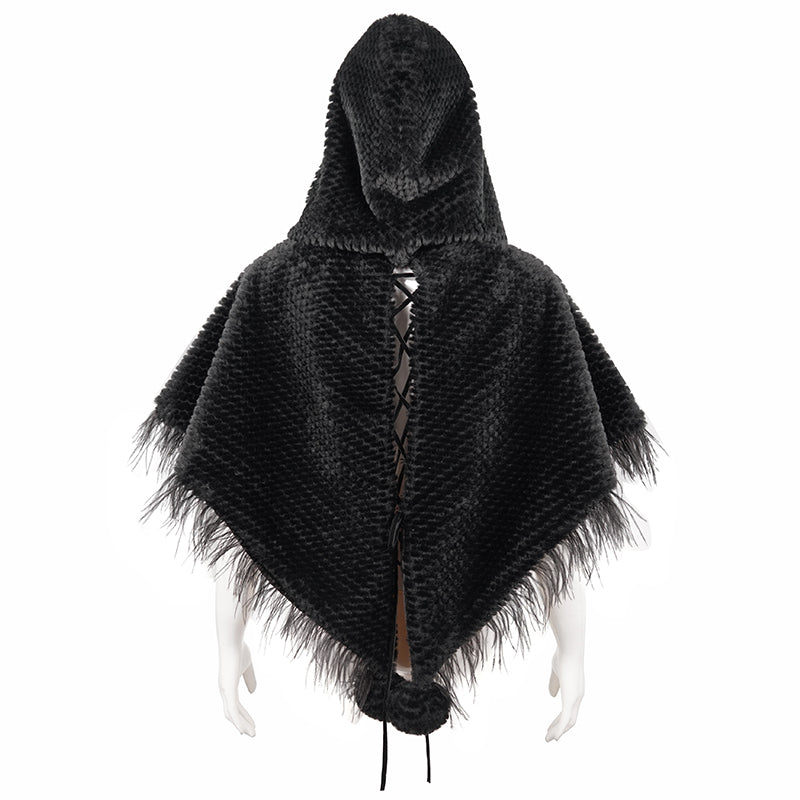 Gothic Short Hooded Cape