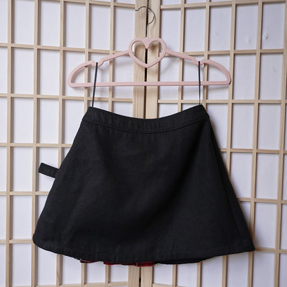 PUNK RAVE Buckled Woolen Skirt