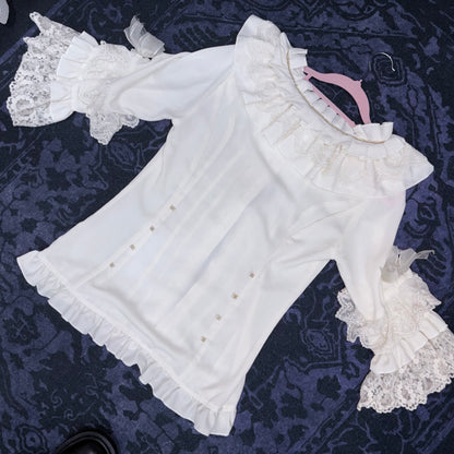 Lolita Ruffled Collar Long Sleeve Button Down Shirt