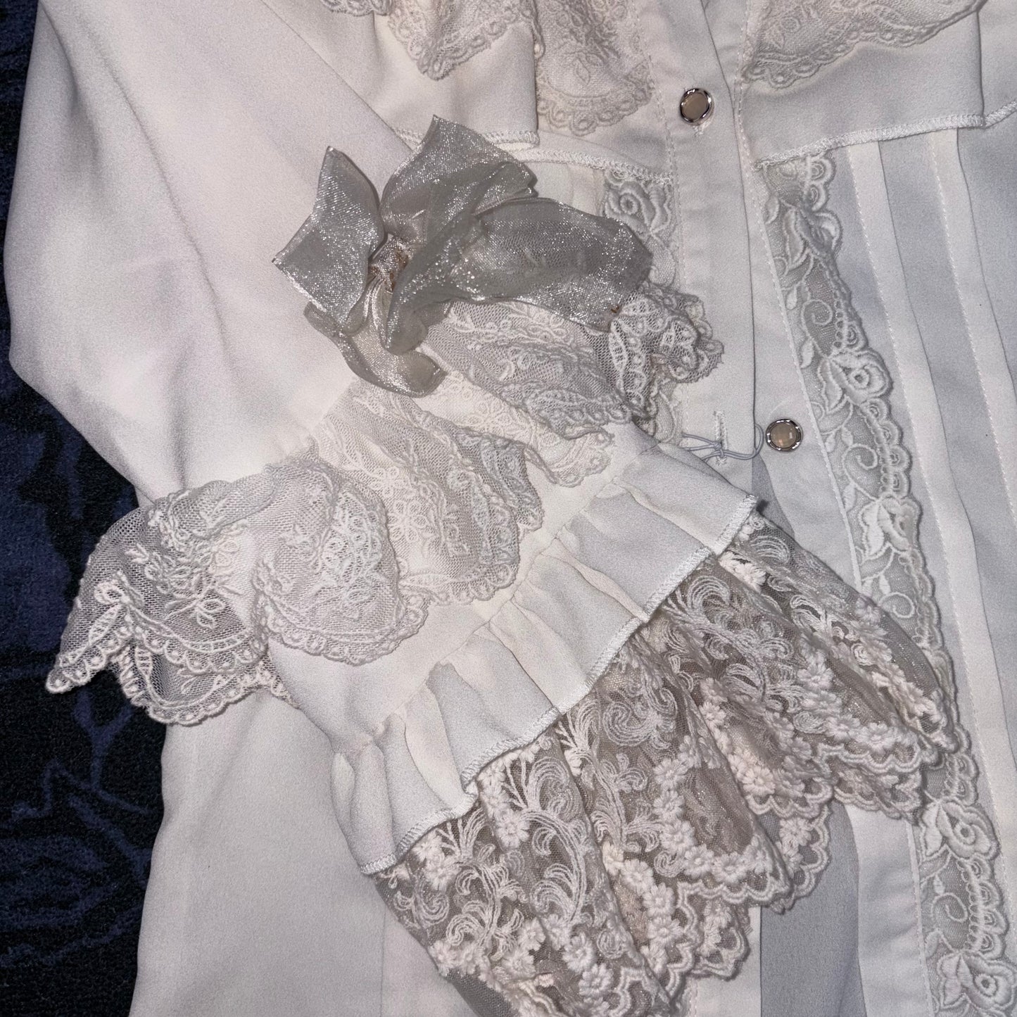 Lolita Ruffled Collar Long Sleeve Button Down Shirt