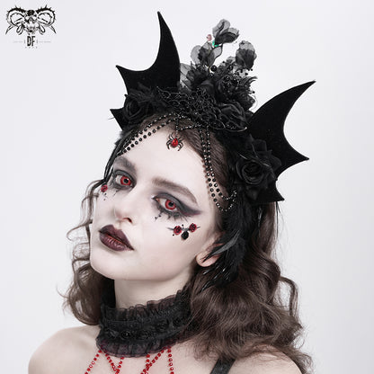 Gothic Devil's Wings Headdress