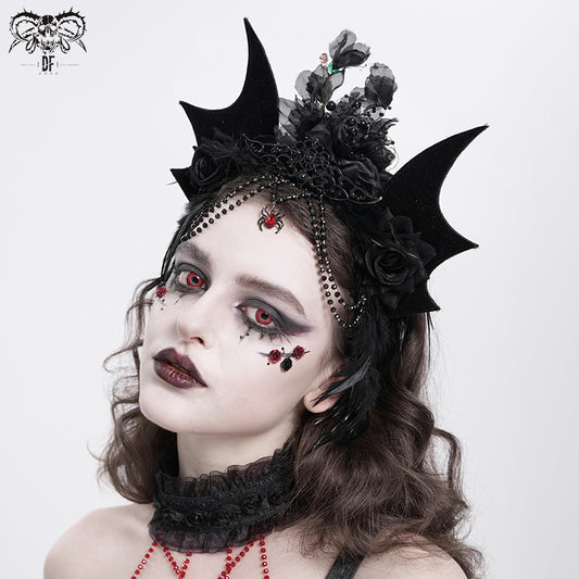 Gothic Devil's Wings Headdress