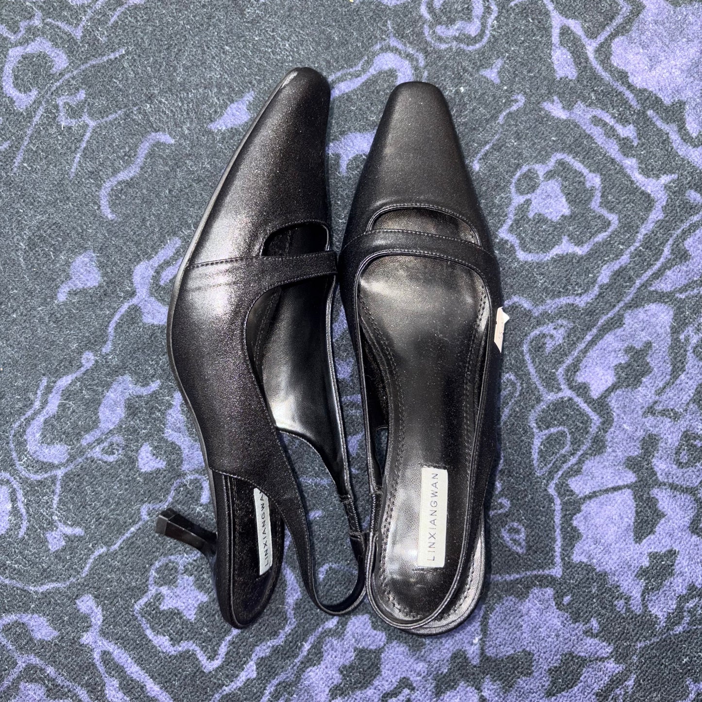 Black Pointed Sandals