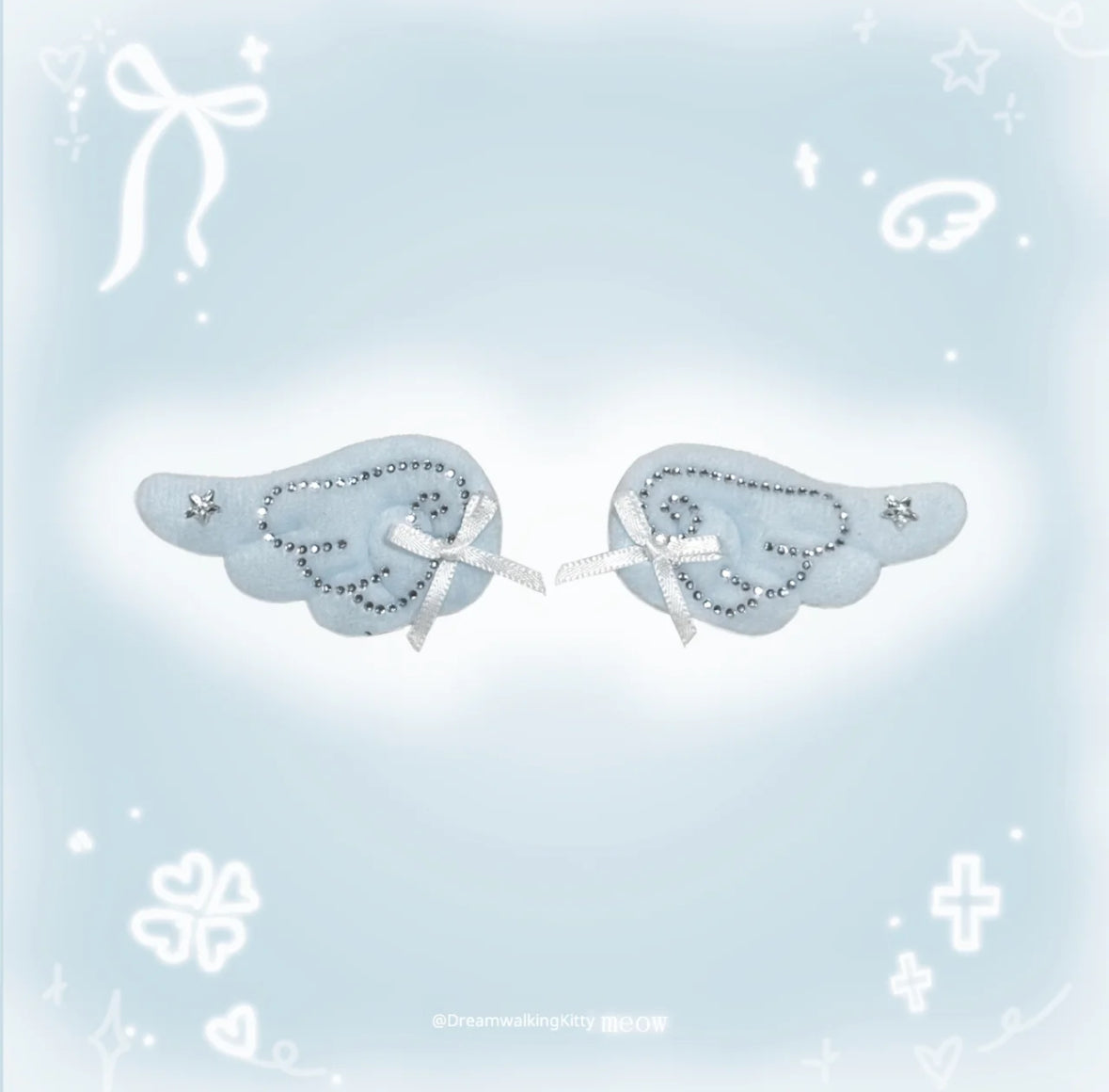 DREAMWALKING KITTEN Angel Wings Hair Clip