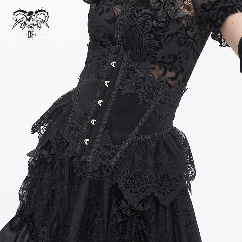 【IN STOCK】GOTHIC LACE CORSET BELT