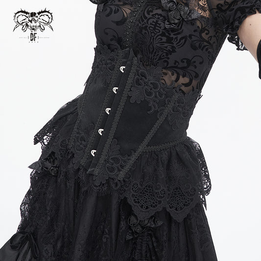 【IN STOCK】GOTHIC LACE CORSET BELT