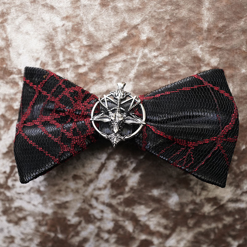 BROKEN BONE Red&Black Gothic Hair Clip/Tie